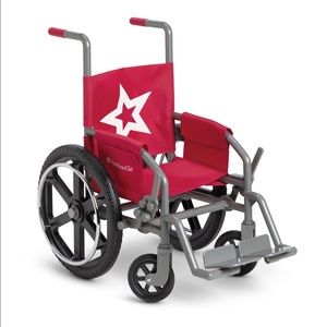 American Girl wheelchair, crutches, cast, boot etc